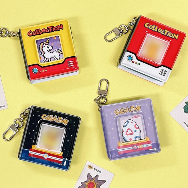 미니 띠부씰북 포켓몬 띠부띠부씰 앨범 띠부씰 바인더 포켓몬빵 스티커 씰북, 네이비