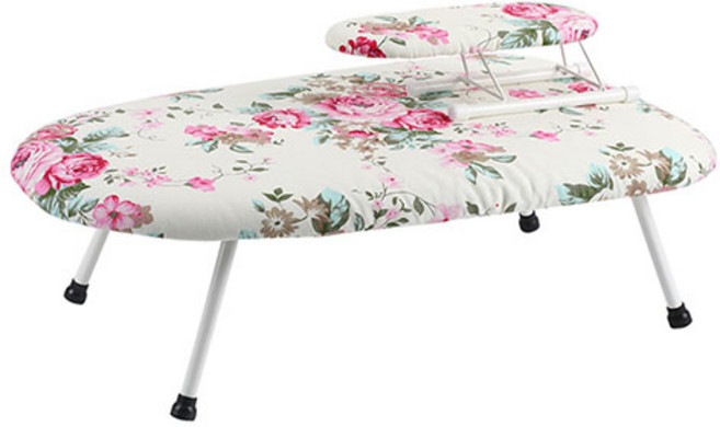 브로상회 프리미엄 접이식 다리미판 + 소매 어깨 다림판 세트, 플라워