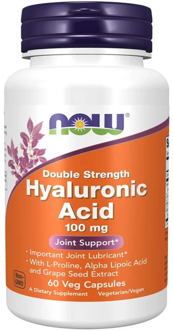 나우푸드 더블 스트렝스 히알루론산 100mg 베지 캡슐, 60정 1개, 1개, 60정 - 쿠팡