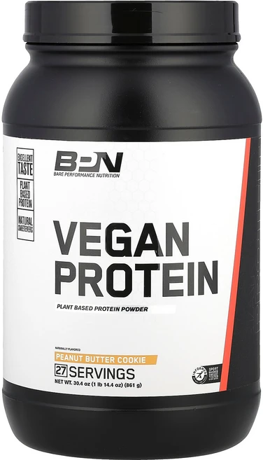BPN 비건 단백질 땅콩 버터 쿠키 861g(1lb 14.4oz) BPN (비피앤), 861g, 1개 - 쿠팡