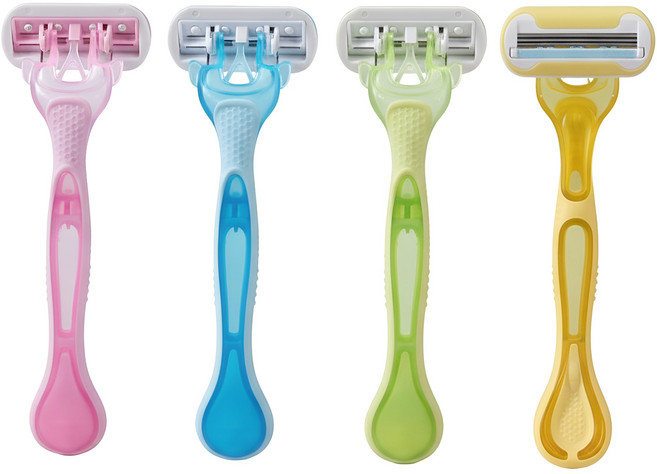 아유넬 여성 면도기 제모기, 1세트, 4개입