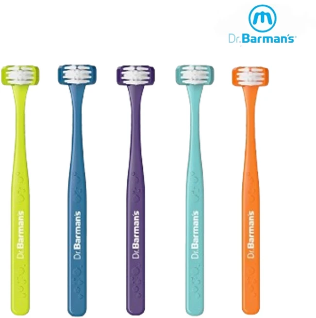 닥터바만스 3헤드 수퍼브러쉬 노르웨이 칫솔 아기칫솔 유아칫솔, 오렌지 3개, 1개, 1개입 - 쿠팡
