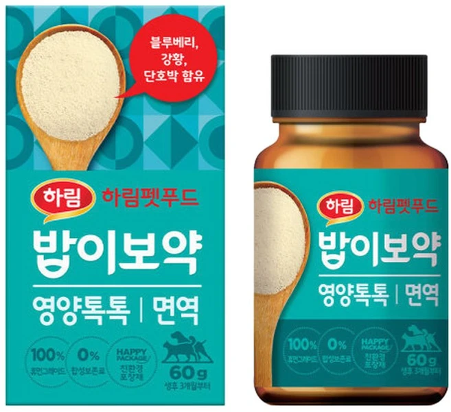 밥이보약 영양톡톡 면역 60g/반려동물영양제, 60g, 면역/항산화, 1개 - 쿠팡