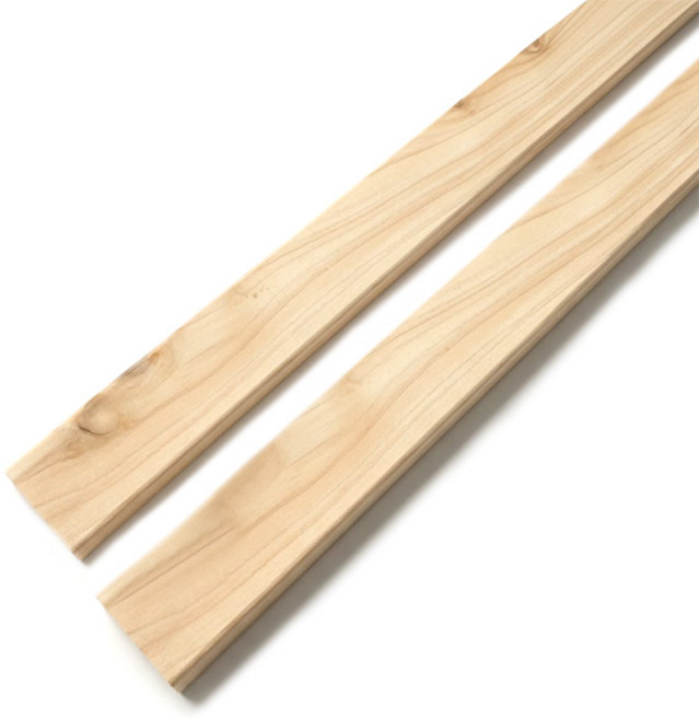 아이베란다 히노끼 원목 패널 몰딩 편백나무 몰딩, 10x40x790mm, 2개
