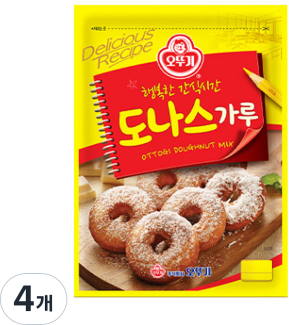 오뚜기 도나스믹스, 4개, 500g