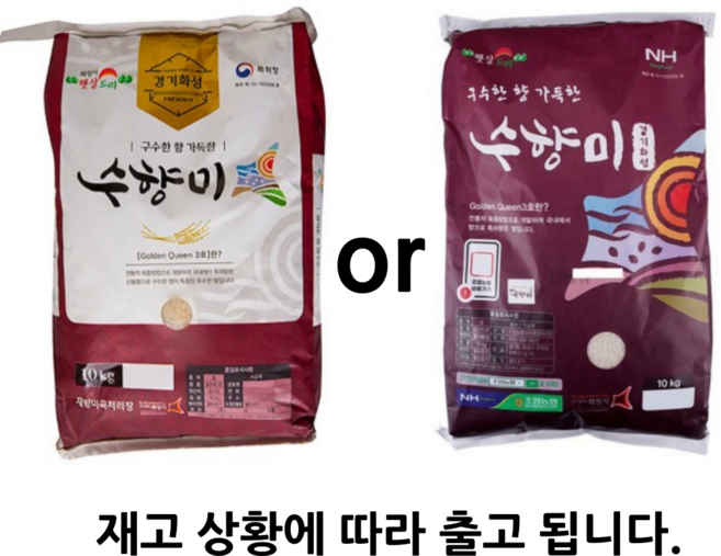 수향미 10kg 골든퀸3호 햅쌀 맛있는밥 누룽지향, 1개, 상등급