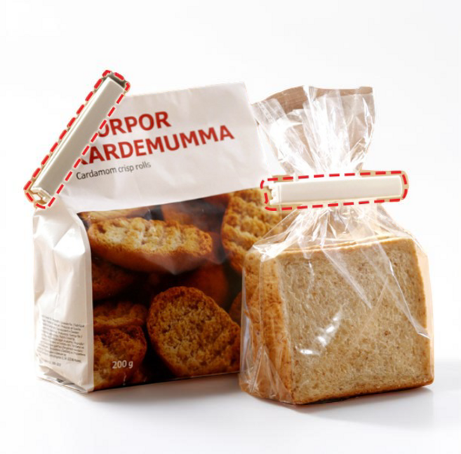 집게 손가락 과자 젓가락 핀셋 고기 게이밍 게임용 위생 미니 밀봉 봉지 마개 5p, 그레이