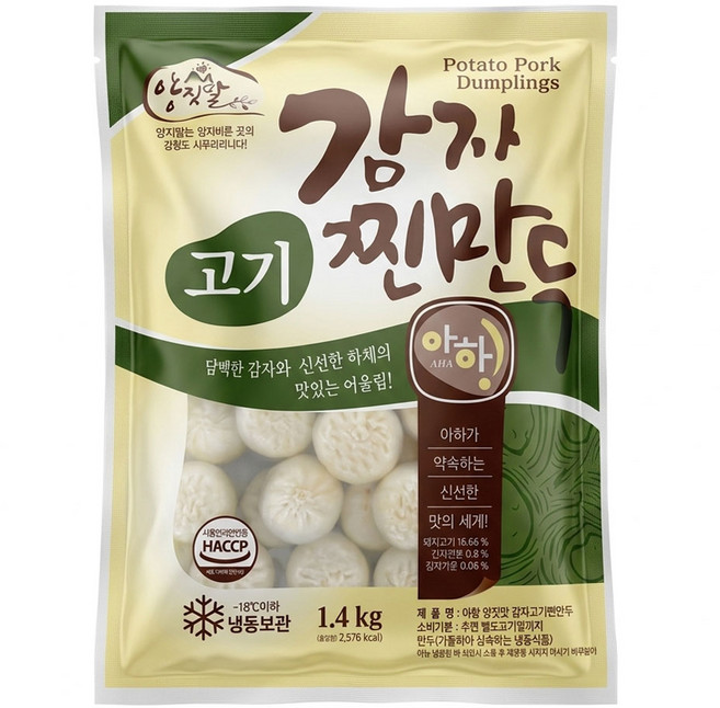 아하만두 감자고기찐만두 1.4kg, 1개