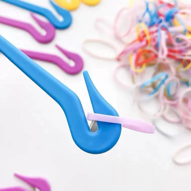 머리끈칼 2개 고무줄칼 머리끈커터 고무줄 칼 이지컷