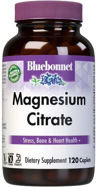 블루보넷 마그네슘 시트레이트 400mg 캐플렛, 상품선택, 1개, 120정 - 쿠팡