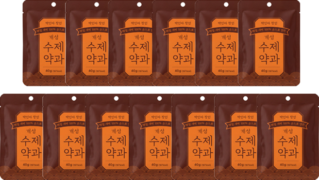 선유가 장인 박인아 개성 수제약과 사무실간식추천 찹쌀약과 13봉지, 1세트, 520g