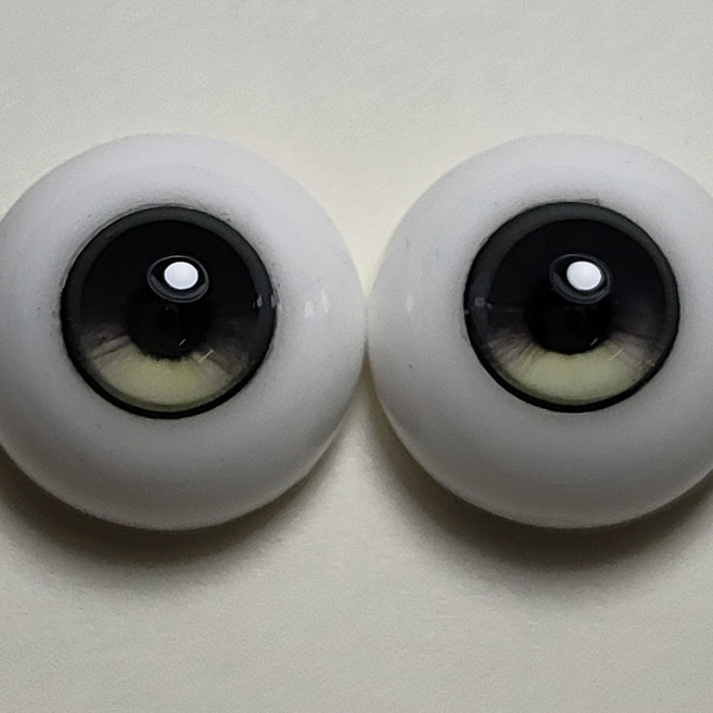 BJD 娃娃眼珠 OB11 可動眼珠 (多種顏色可選), 1個, 黑+淺黃,16一8