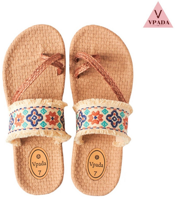 VPADA 발편한 핸드메이드 슬리퍼 데일리 바캉스 수제 여성 샌들