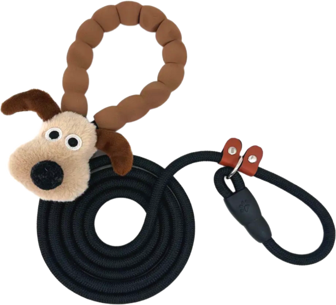 이지레이지 강아지 폼폼 목줄 P리드줄 중 소 대형견, 1개, 멍멍이