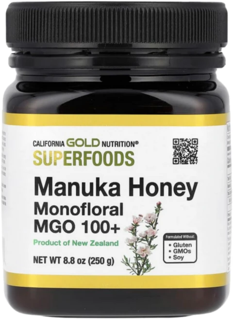캘리포니아 골드 뉴트리션 CGN 마누카 꿀 MGO 100+ 250g, One Color, 1개 - 쿠팡