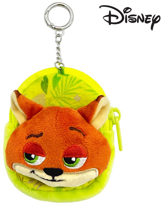 주토피아 배낭파우치 닉 미니키체인 파우치 가방고리 캐릭터 굿즈 가방꾸미기 동전지갑, 1개, 주토피아 배낭파우치 닉 미니키체인(8cm), 8cm