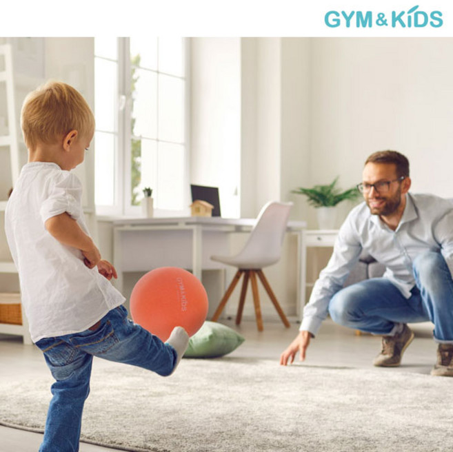 [GYM&KIDS] 소프트 놀이공 키즈 안전볼 무소음 탱탱볼, 마린 블루, 마린 블루, 1개