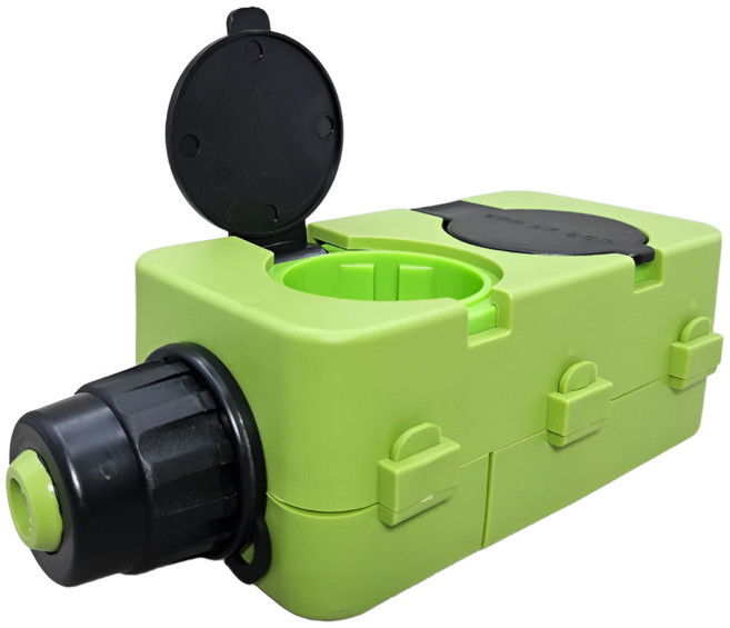 방우형 산업용 고용량 노출 충격방지 국산 콘센트 2구, 1개