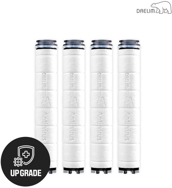 대림바스 디클린 멀티필터 항균플러스 샤워기 리필필터(4개입), 단색, 1세트