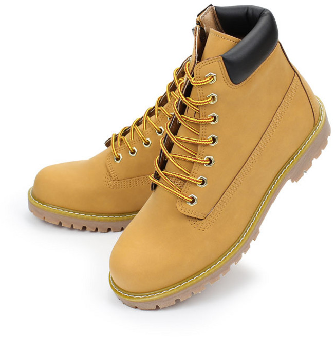 젠틀러슈 남성 캐주얼 워커 부츠 미끄럼방지 아웃솔 인조가죽 생활방수 데일리 작업용 워크부츠