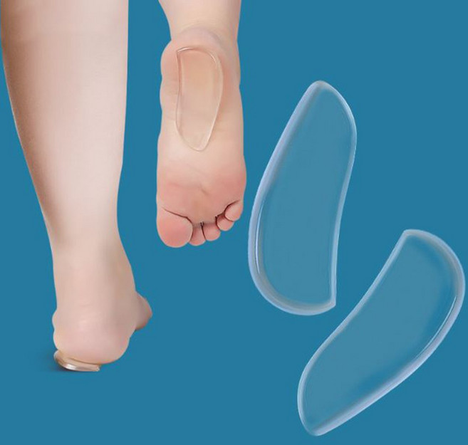 세트구성 실리콘 오다리 깔창 오다리 패드 실리콘 휜다리 요족 안짱다리 깔창, 2개