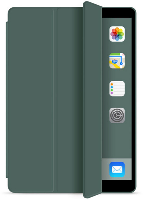 아이패드 호환 10세대 11세대 A16 스마트커버, 딥그린