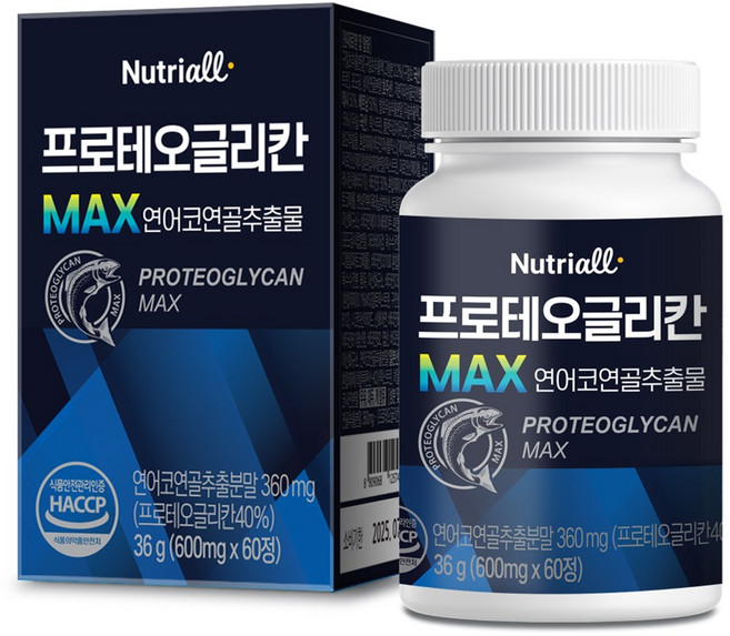 프로테오글리칸 MAX 연어코연골 600mg x 60정, 1개