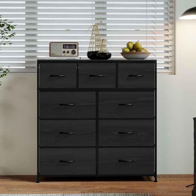 소웰라이프 패브릭 모던 수납장 시리즈 1000, 차콜, 9단