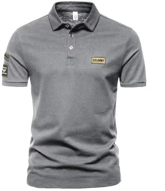 다색 반팔 남성 폴로 셔츠 유럽 아메리카 스타일 레저 자수 상의 야외용 슬림핏 얇은 티셔츠 다양한 색상 개인 취향 전통 독특 매력 체형 쾌적한 착용감 골프 티셔츠 POLO