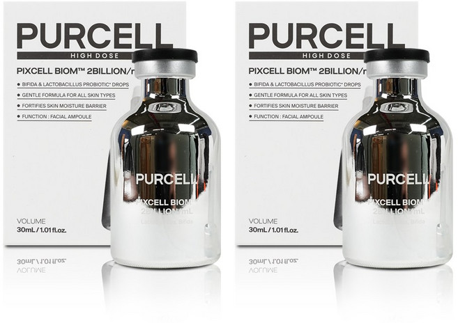 [정품] PURCELL 퍼셀 20억 픽셀 바이옴 원액 유산균원액 피부장벽개선, 30ml, 2개