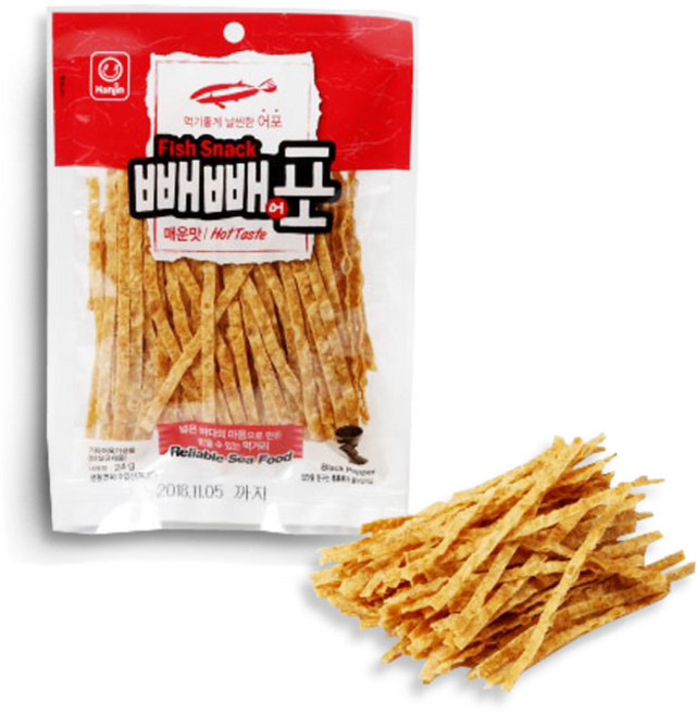 한진식품 빼빼어포 매운맛 24g, 2개