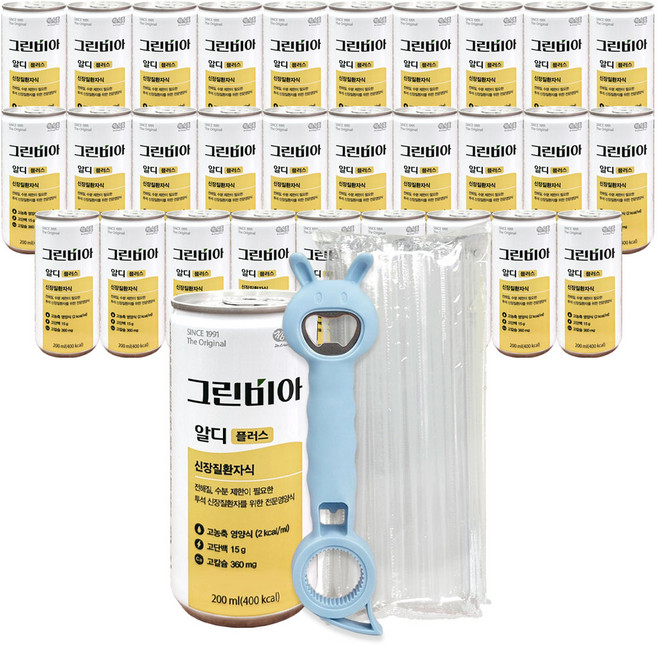 투석환자용 정식품 그린비아 알디플러스 안심케어 세트, 30개, 200ml