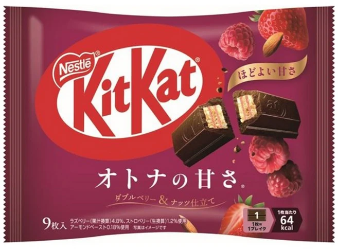 KitKat 어른의 달콤함 더블 베리 & 넛츠 맛 9개입, 101.7g, 1개 - 쿠팡