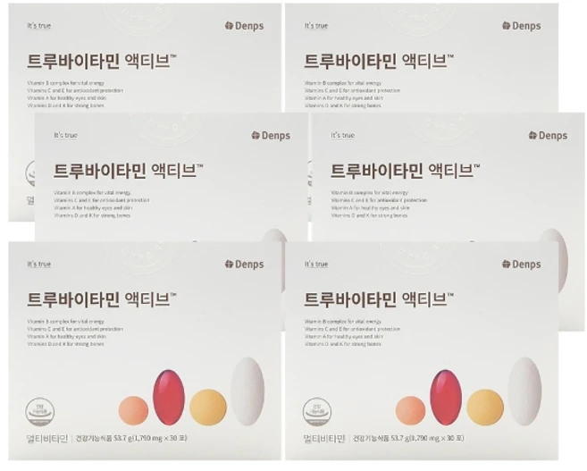 기타 덴프스 트루바이타민 액티브 1790mg x 30포 6박스, 6개 - 쿠팡