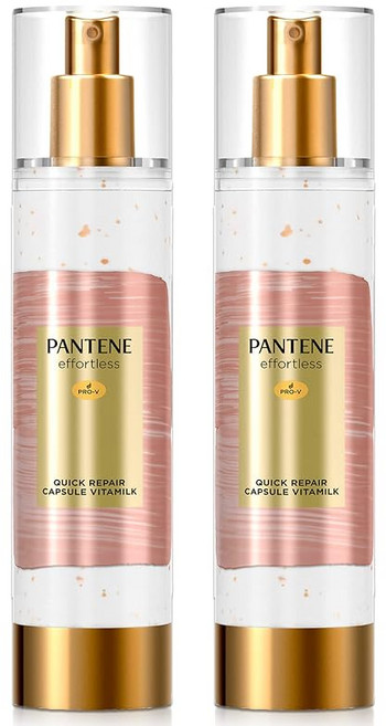 팬틴 에포트리스 씻어내지 않는 트리트먼트 퀵 리페어 캡슐 비타 밀크 90g × 2개, 상세페이지 참조
