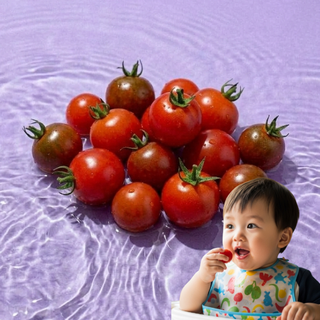 [농장직송] 대추방울토마토 특품 초특가 당일수확, 1박스, 2kg (로얄과)