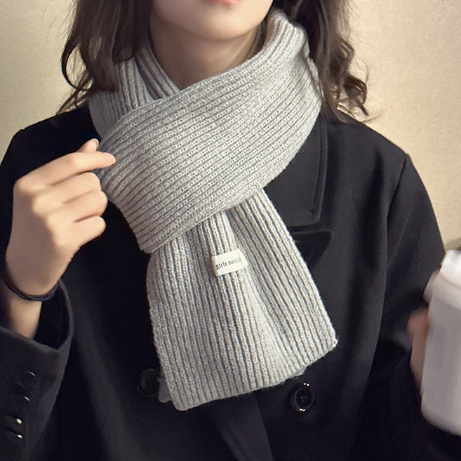 [고급 비건 울] 메종마르지오 두툼하고 따뜻한 남녀공용 니트 목도리 겨울 여성 머플러