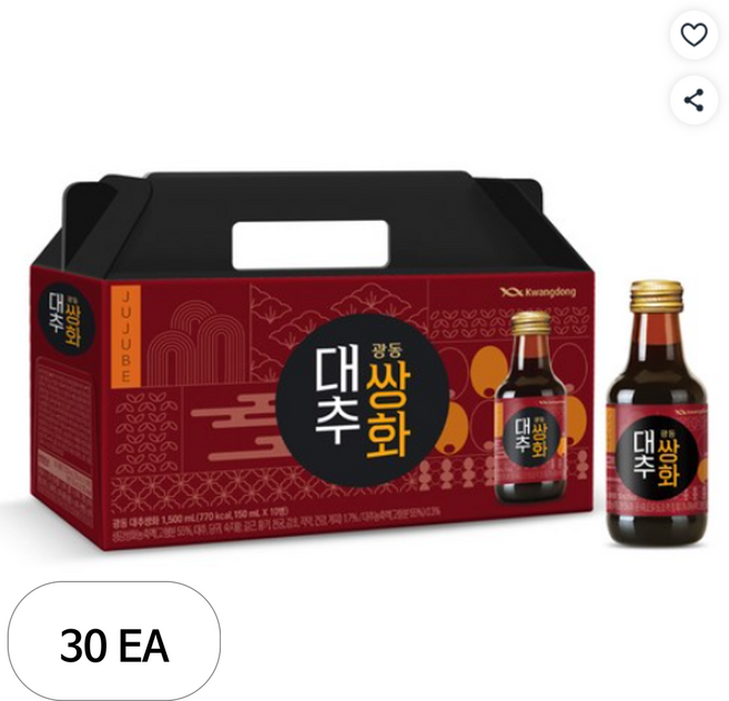 광동제약 대추쌍화, 150ml, 30개