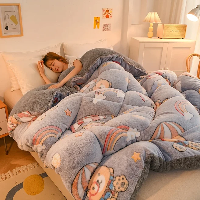 100% 뽕나무 실크 수제 진짜 실크 이불 겨울 따뜻한 이불 용수철 가을 담요 두꺼운 홈 호텔 싱글 더블, 없음, 01 Gray