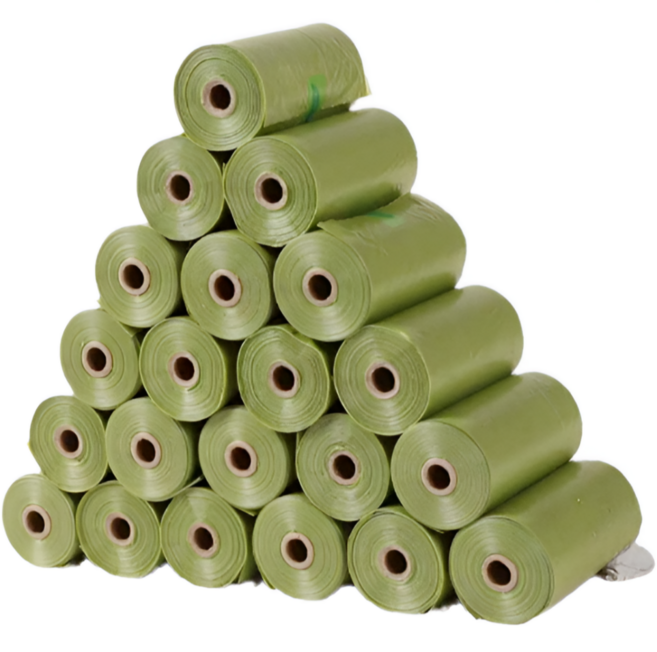 [SY]친환경 강아지산책용생분해 배변봉투 리필형 풉백파우치그린(15매 x 10롤), 1세트, 10개입, 그린