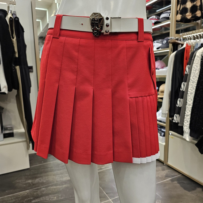 파사디골프 여자 여름 변형 주름 인기스커트 여름골프 세련된 라운딩 치마 P24MSK572M