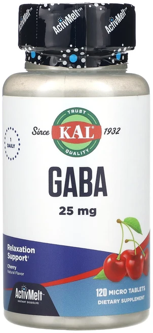 KAL GABA 체리 향 25mg 마이크로 정 120개입, 6개, 120정 - 쿠팡