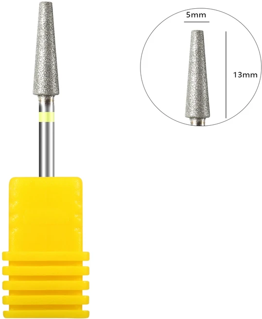 테이퍼 다이아몬드 큐티클 비트 3/32 네일 드릴 비트 매니큐어 드릴 손톱 머리부터 손톱까지 매니큐어 액세