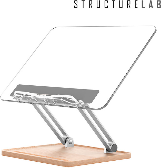 스트럭쳐랩 프리미엄 클리어 독서대 투명 북스탠드 책받침대 성인용 학생용 어린이용 유아용 높이조절 각도조절