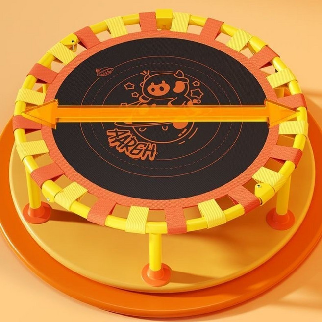 家用兒童成人蹦蹦床，室內小型跳跳床，健身彈跳床, 40寸兒童款+感統訓練+大運動【無扶手】,承重約800斤+高彈+靜音+安全無界折疊, 1個