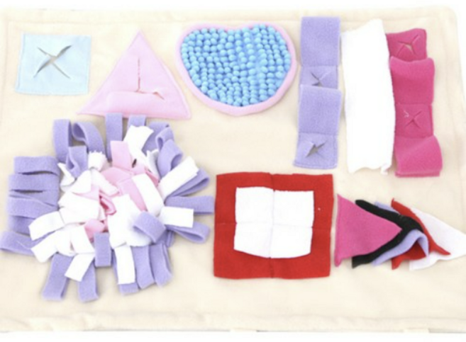 아하토이 애견 노즈 워크 플레이 매트 중형, 2개