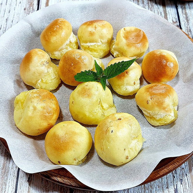 태백산채마을 에어프라이 영양간식 감자만 치즈볼, 600g, 1개