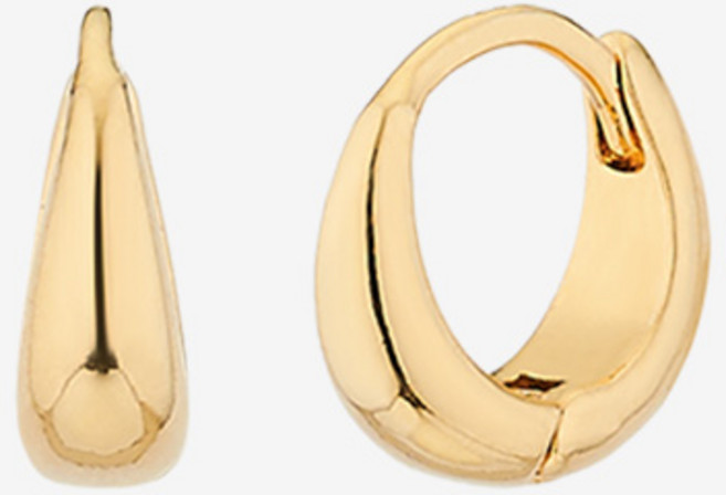 골드앤디어 14KGF 미니 볼드 물방울 원터치 귀걸이