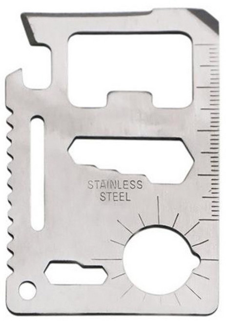 카드형 멀티툴 15in1 월렛툴 15가지 기능의 초소형 공구, 1개