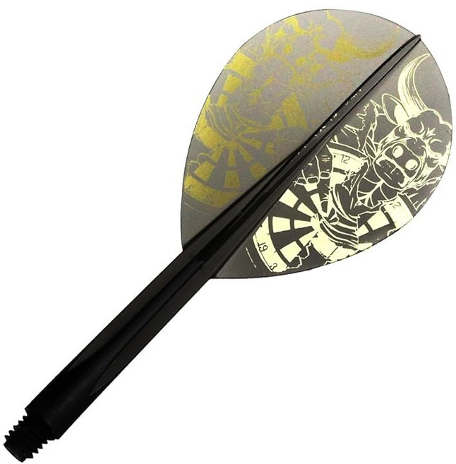 다트 플라이트 CONDOR 콘돌 Bubalus James Bailey 모델 샤프트 일체형 TiTO 티토 티어드롭 L 클리어 블랙